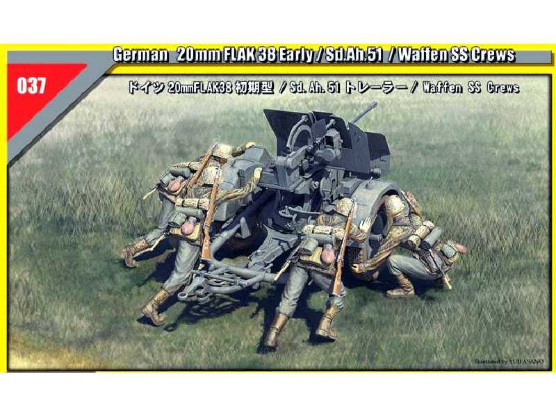 Tristar 35037 135 German 20mm Flak 38 Early Sdah51 Waffen Ss Cr 