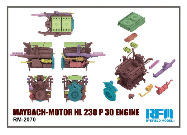 Rye Field Model RM-2070 1/35 Maybach-Motor HL 230 P 30 engine