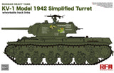 Rye Field Model RM-5041 1/35 Russian Heavy Tank KV-1 Model 1942 Simplified Turret