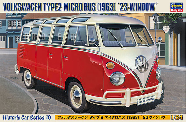 Hasegawa 21210 1/24 Volkswagen Type2 Micro Bus (1963) '23-window'