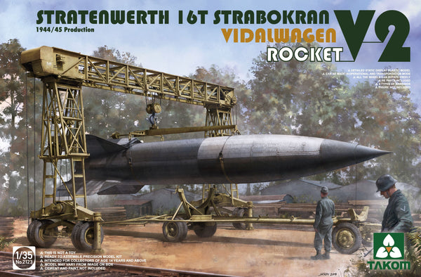 Takom 2123 1/35 Stratenwerth 16T Strabokran Vidalwagen V2 Rocket
