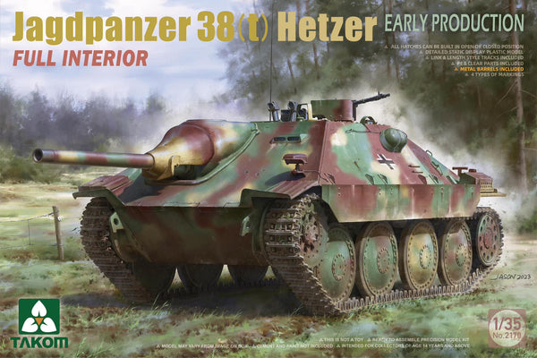Takom 2170 1/35 Jagdpanzer 38(t) Hetzer Early Production Full Interior