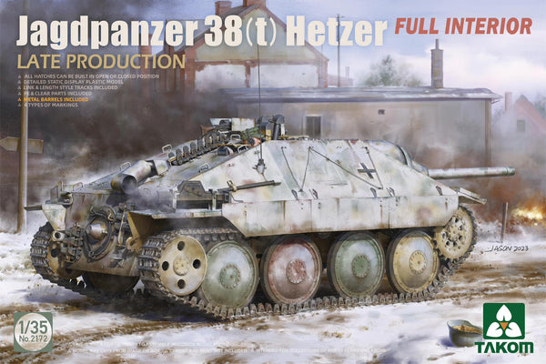 Takom 2172 1/35 Jagdpanzer 38(t) Hetzer Late Production Full Interior