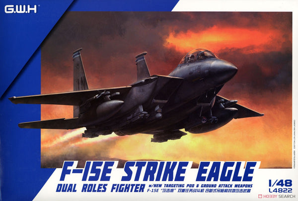 Great Wall Hobby L4822 1/48 F-15E Strike Eagle Dual Roles Fighter w/New Targeting Pod & Ground Attack Weapons