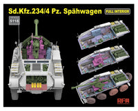 Rye Field Model RM-5118 1/35 Sd.Kfz. 234/4 Pz. Spähwagen with Full Interior