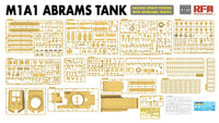 Rye Field Model RM-5120 1/35 M1A1 ABRAMS TANK Ukraine Update Version with Workable Tracks