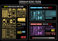 Rye Field Model RM-5125 1/35 Panzerkampfwagen VI Tiger Ausf.B Standard Version