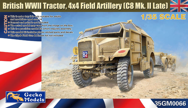 Gecko 35GM0066 1/35 British WWII Tractor 4x4 Field Artillery (C8 Mk.II Late)