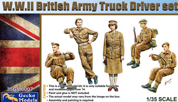 Gecko 35GM0007 1/35 WWII British Army Truck Driver Set