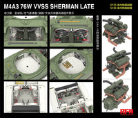 Rye Field Model RM-5135 1/35 M4A3 Sherman 76W VVSS Late w/Interior Standard Version