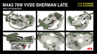 Rye Field Model RM-5135 1/35 M4A3 Sherman 76W VVSS Late w/Interior Standard Version