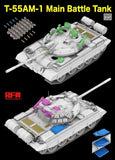 Rye Field Model RM-5147 1/35 T-55AM-1 Main Battle Tank w/ workable tracks