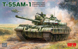 Rye Field Model RM-5147 1/35 T-55AM-1 Main Battle Tank w/ workable tracks