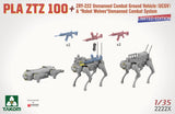 Takom 2222X 1/35 PLA ZTZ 100 w/ZRY-222 Unmanned Combat Ground Vehicle (UCGV) & "Robot Wolves" Combat System
