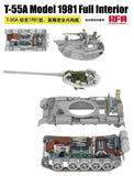 Rye Field Model RM-5155 1/35 T-55A Medium Tank Mod. 1981 Full Interiors