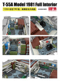 Rye Field Model RM-5155 1/35 T-55A Medium Tank Mod. 1981 Full Interiors
