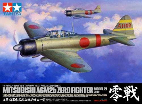 Tamiya 60317 1/32 Mitsubishi A6M2b Zero Fighter Model 21 (Zeke)