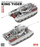 Rye Field Model RM-5159 1/35 Sd.Kfz. 182 Pz.Kpfw. VI Tiger Ausf. B King Tiger Full Interior / Clear Version