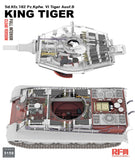 Rye Field Model RM-5159 1/35 Sd.Kfz. 182 Pz.Kpfw. VI Tiger Ausf. B King Tiger Full Interior / Clear Version