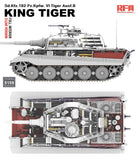 Rye Field Model RM-5159 1/35 Sd.Kfz. 182 Pz.Kpfw. VI Tiger Ausf. B King Tiger Full Interior / Clear Version
