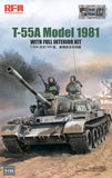 Rye Field Model RM-5155 1/35 T-55A Medium Tank Mod. 1981 Full Interiors
