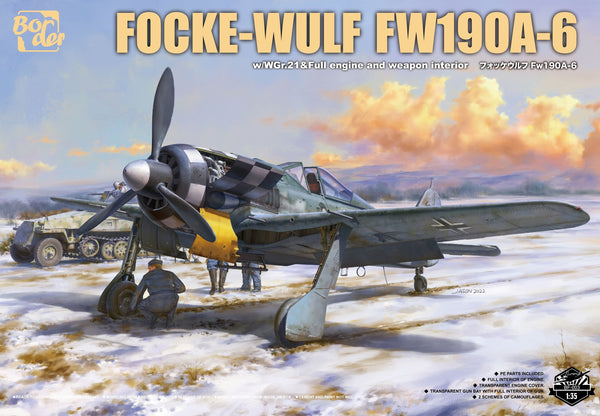Border BF-003 1/35 Focke-Wulf Fw 190A-6 w/Wgr. 21 & Full engine and weapons interior