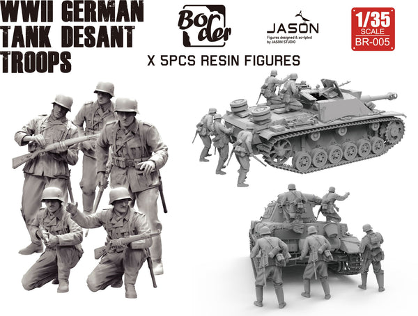 Border BR-005 1/35 WWII German Tank Desant Troops