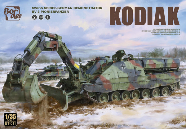 Border BT-011 1/35 Kodiak Swiss Series/German Demonstrator AEV-3 Pionierpanzer (2 in 1)