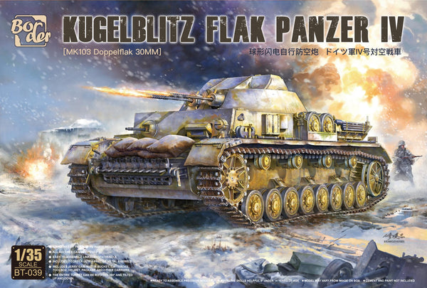 Border BT-039 1/35 Kugelblitz Flak Panzer IV (MK103 Doppelflak 30mm)