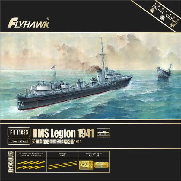 FlyHawk FH1103S 1/700 HMS Legion 1941 Deluxe Edition