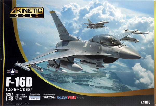 Kinetic K48105 1/48 F-16D Block 30/40/50 USAF