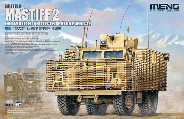 Meng SS-012 1/35 British Mastiff 2 6x6 Wheeled Protected Patrol Vehicle