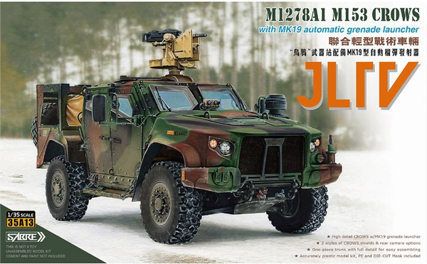 Sabre Model 35A13 1/35 JLTV M1278A1 M153 CROWS with MK19 automatic grenade launcher Premium Edition