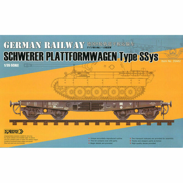 Sabre 35A02 1/35 German Railway Schwerer Plattformwagen Type SSys