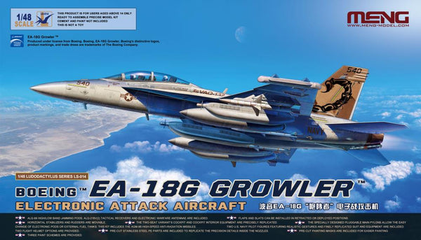 Meng LS-014 1/48 EA-18G Growler Electronic Attack Aircraft