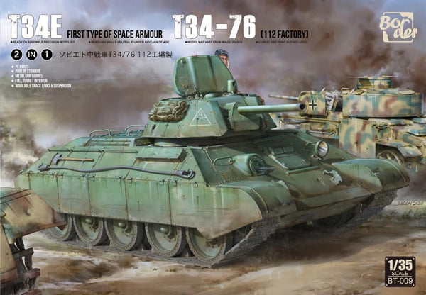 Border BT-009 1/35 T-34E First Type of Spaced Armour / T-34-76 (112 factory)