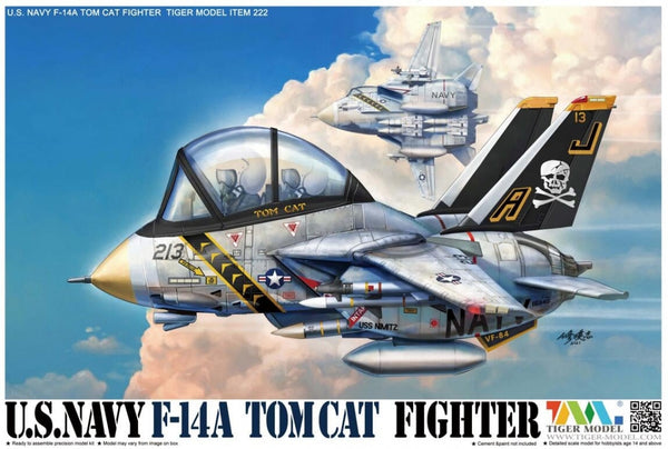 Tiger Model 222 1:Egg U.S. Navy F-14A Tomcat Fighter