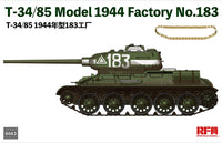 Rye Field Model RM-5083 1/35 T-34/85 Model 1944 Factory No. 183