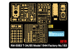 Rye Field Model RM-5083 1/35 T-34/85 Model 1944 Factory No. 183