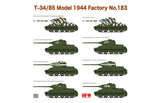 Rye Field Model RM-5083 1/35 T-34/85 Model 1944 Factory No. 183