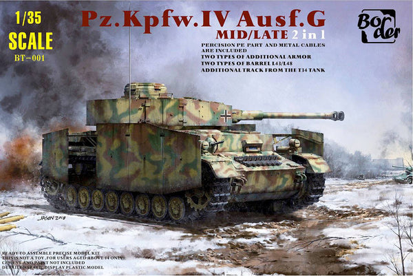 Border BT-001 1/35 Pz.Kpfw.IV Ausf.G Mid/Late 2 in 1