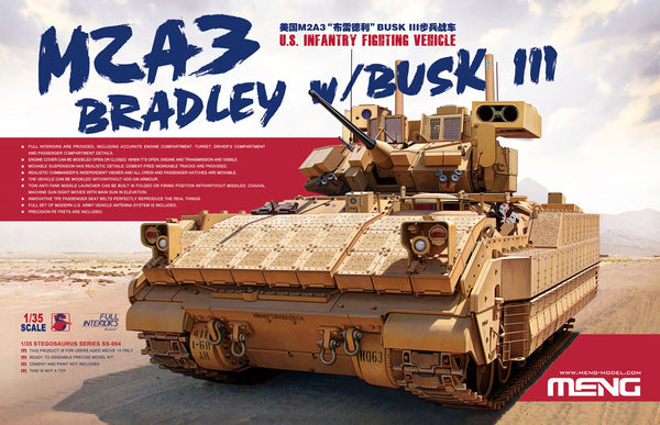 Meng SS-004 1/35 M2A3 Bradley w/BUSK III U.S. Infantry Fighting Vehicle