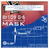 Galaxy Model C35001 1/35 Messerschmitt Bf 109G-6 Canopy Die-Cut Flexible Mask