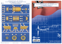 Galaxy Model C35001 1/35 Messerschmitt Bf 109G-6 Canopy Die-Cut Flexible Mask