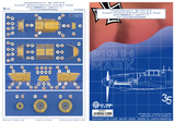 Galaxy Model C35001 1/35 Messerschmitt Bf 109G-6 Canopy Die-Cut Flexible Mask